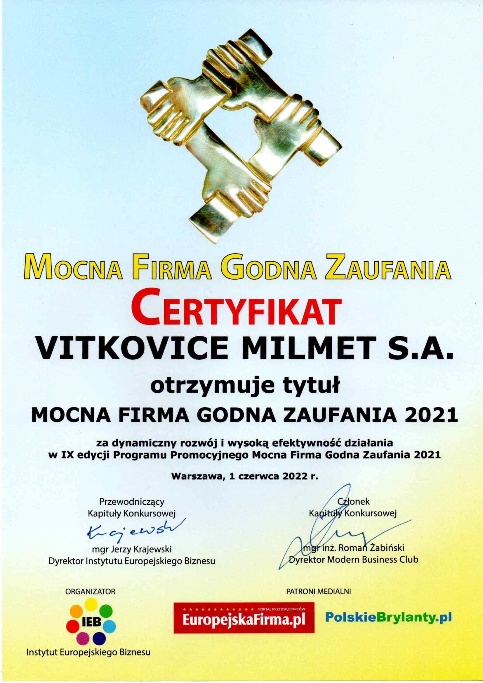 MOCNA FIRMA GODNA ZAUFANIA